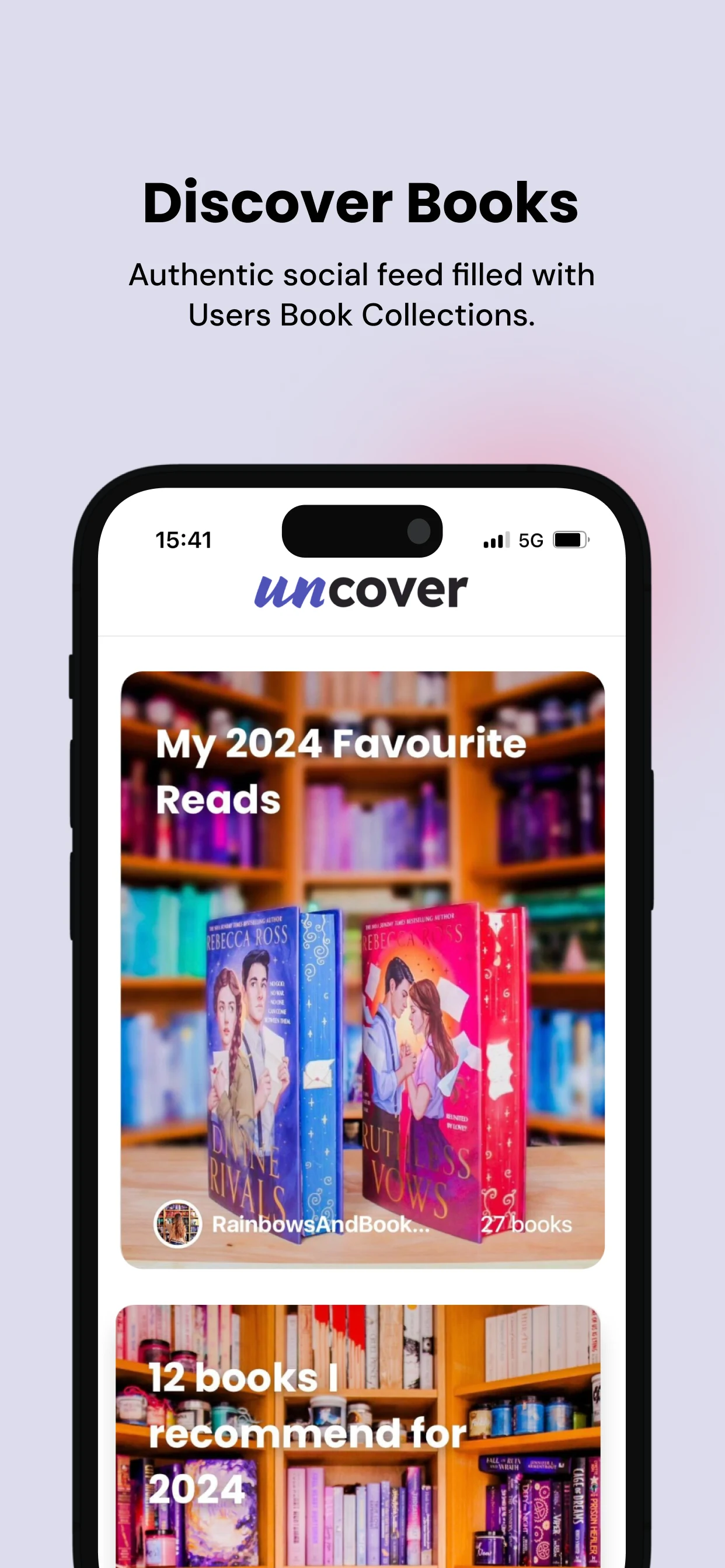 Uncover - Bookish App screenshot